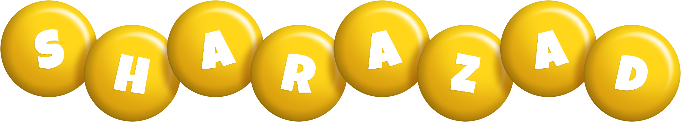 Sharazad candy-yellow logo