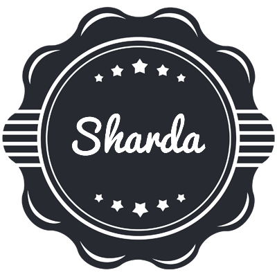 Sharda badge logo
