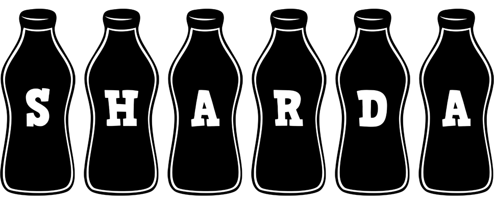 Sharda bottle logo