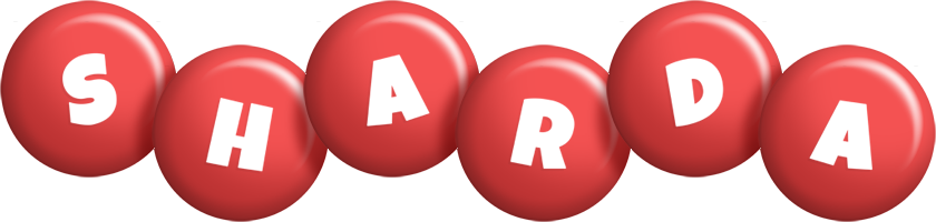 Sharda candy-red logo
