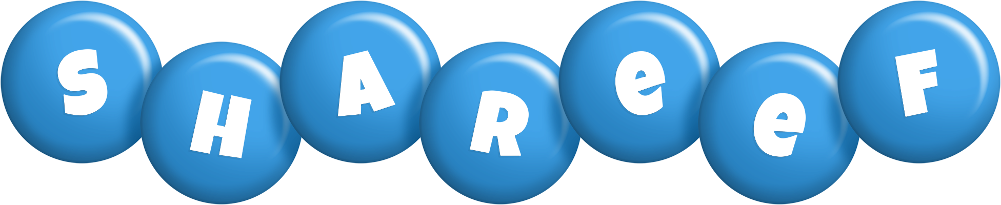 Shareef candy-blue logo