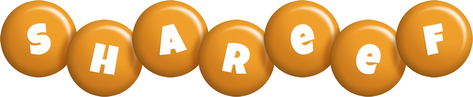 Shareef candy-orange logo