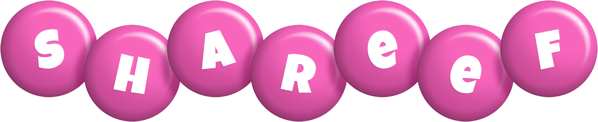 Shareef candy-pink logo