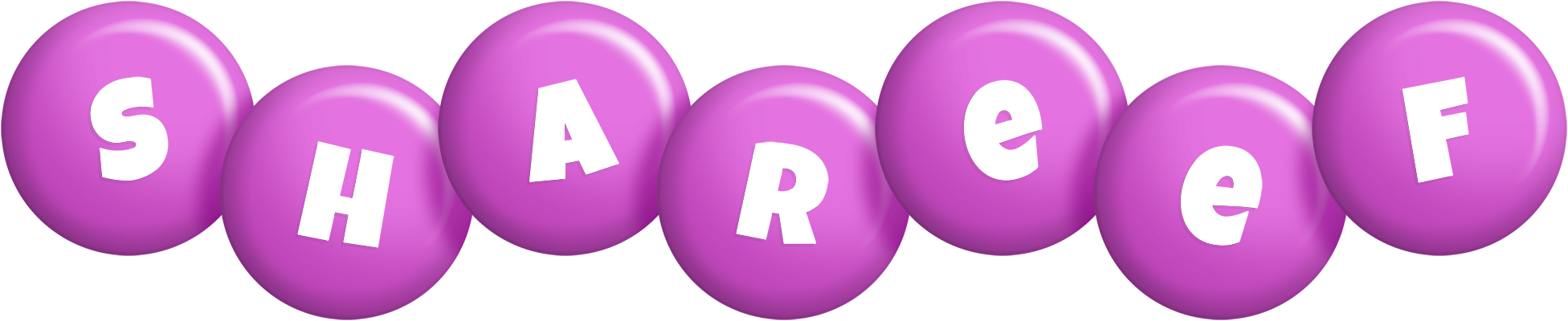Shareef candy-purple logo