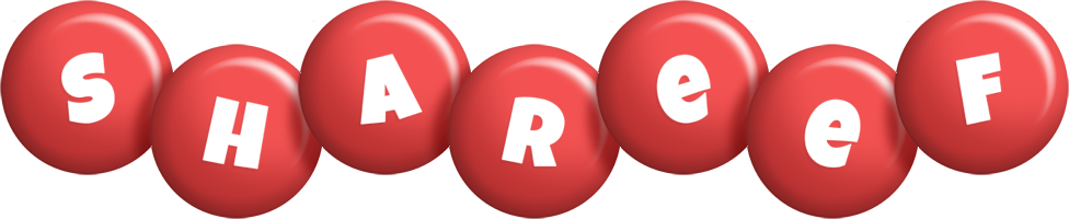 Shareef candy-red logo