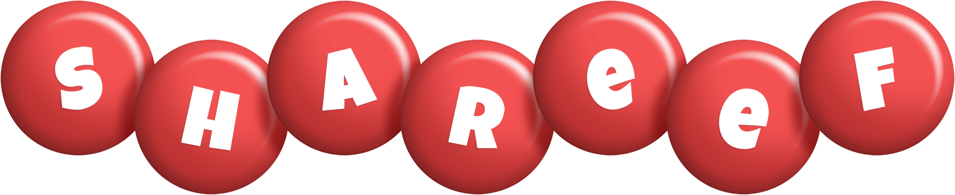 Shareef candy-red logo