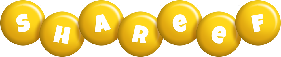 Shareef candy-yellow logo