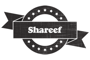 Shareef grunge logo