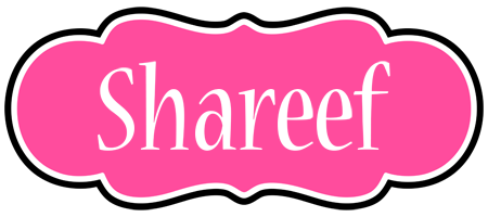 Shareef invitation logo