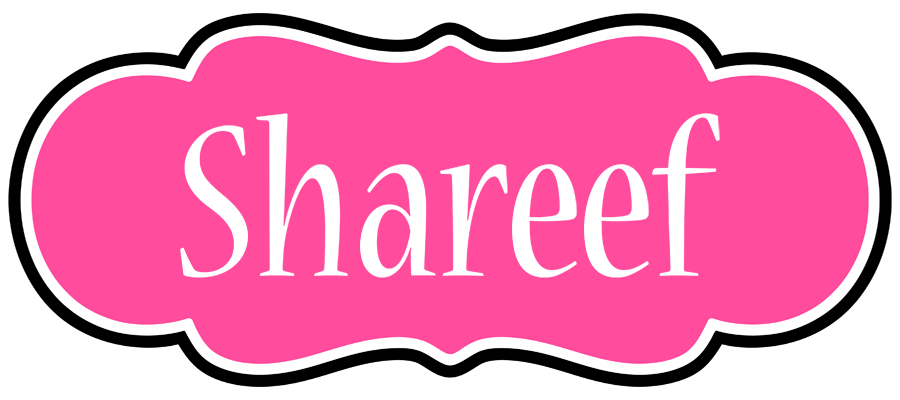 Shareef invitation logo
