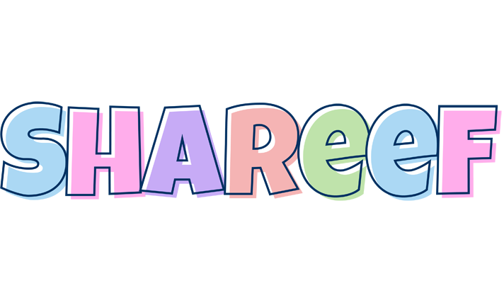 Shareef pastel logo