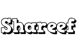 Shareef snowing logo