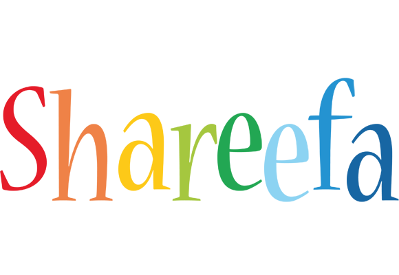 Shareefa birthday logo