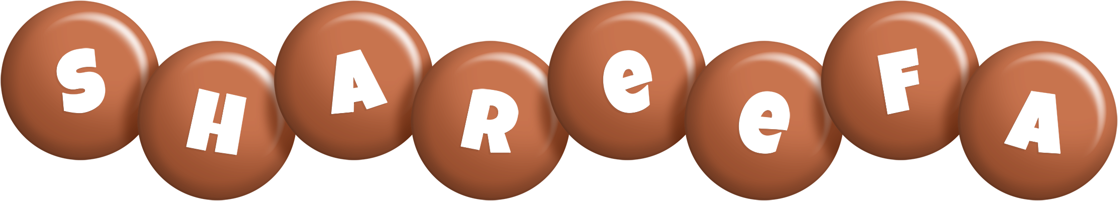 Shareefa candy-brown logo