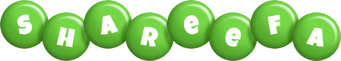 Shareefa candy-green logo