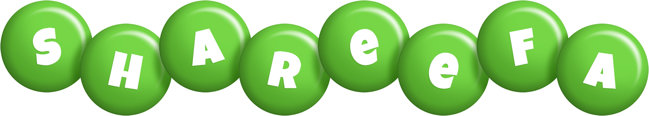 Shareefa candy-green logo