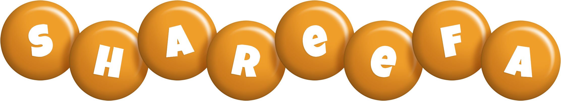 Shareefa candy-orange logo