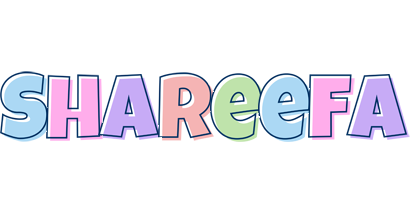 Shareefa pastel logo