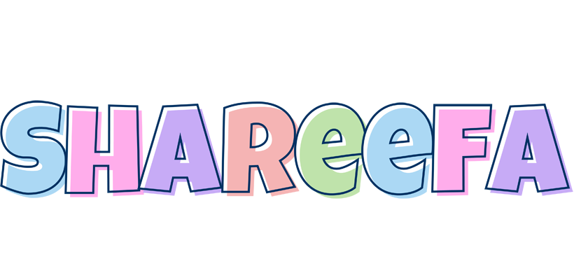 Shareefa pastel logo