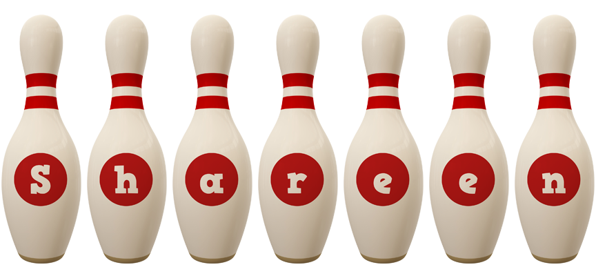 Shareen bowling-pin logo