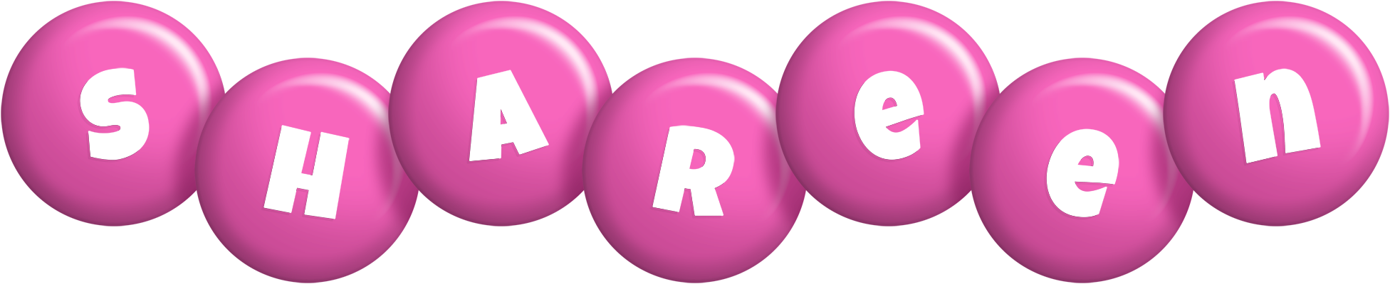 Shareen candy-pink logo