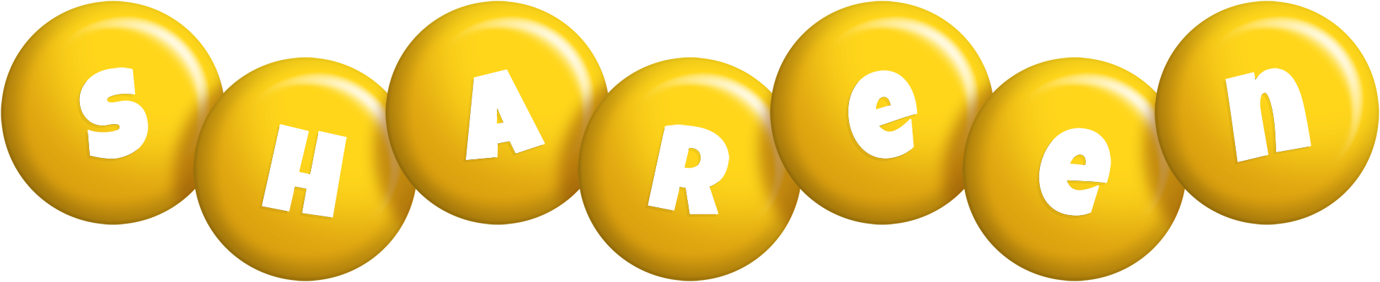 Shareen candy-yellow logo