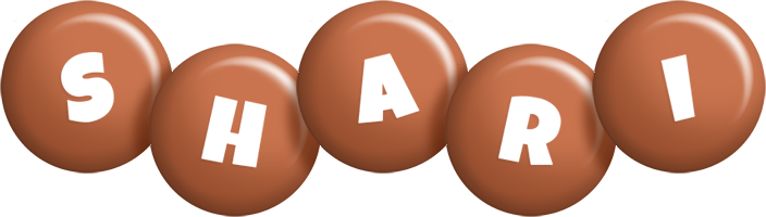 Shari candy-brown logo