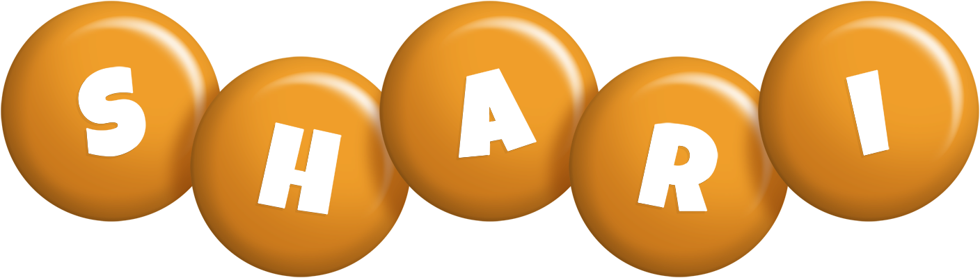 Shari candy-orange logo