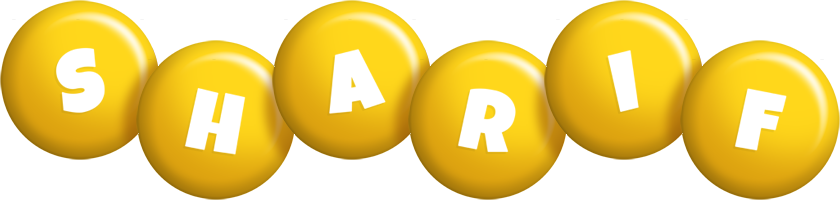 Sharif candy-yellow logo