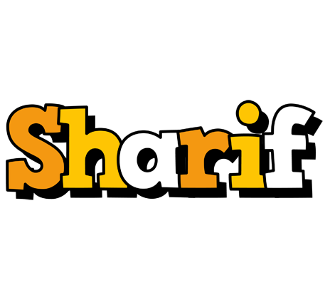 Sharif cartoon logo
