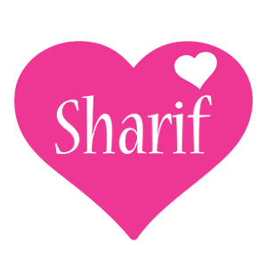 Sharif love-heart logo