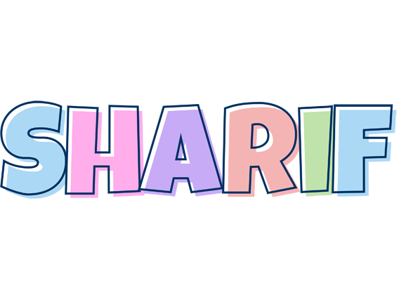 Sharif pastel logo