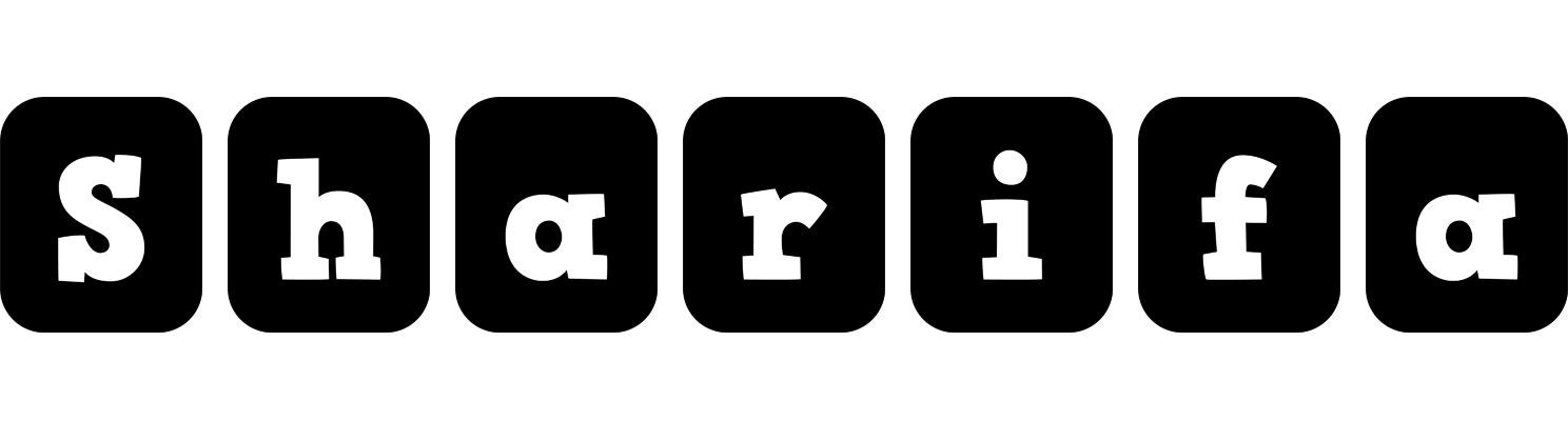 Sharifa box logo