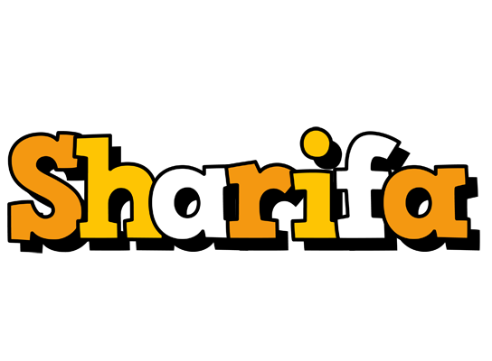 Sharifa cartoon logo