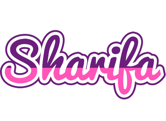 Sharifa cheerful logo
