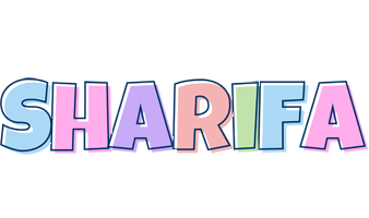 Sharifa pastel logo