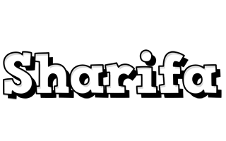 Sharifa snowing logo