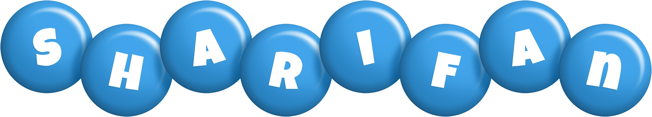 Sharifan candy-blue logo