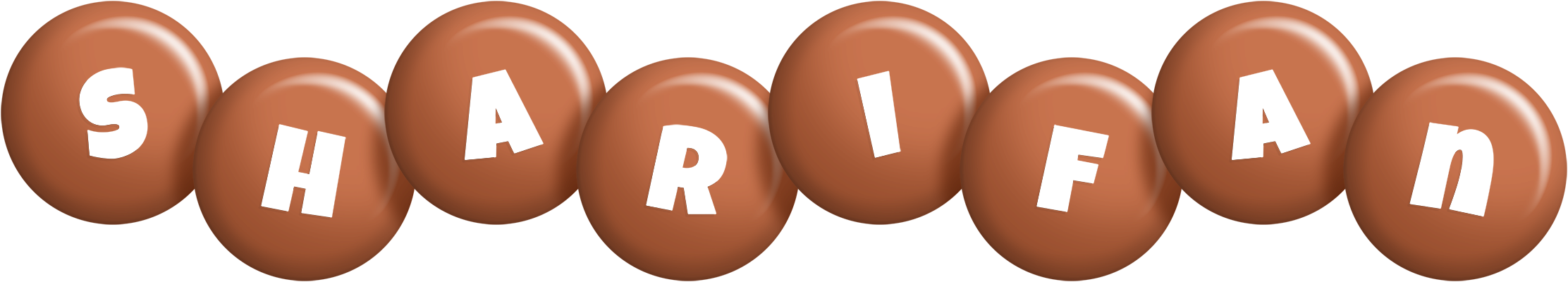 Sharifan candy-brown logo