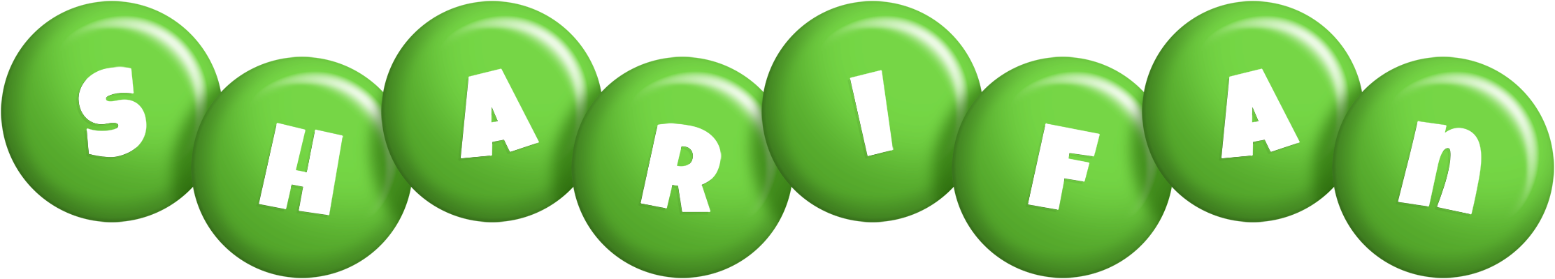 Sharifan candy-green logo