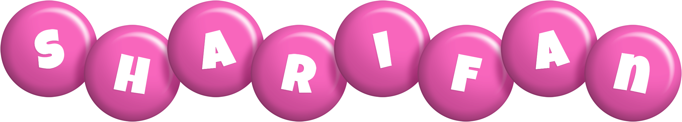 Sharifan candy-pink logo