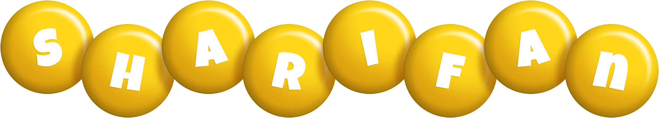 Sharifan candy-yellow logo