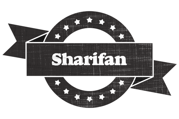 Sharifan grunge logo
