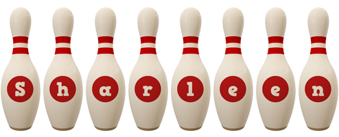 Sharleen bowling-pin logo
