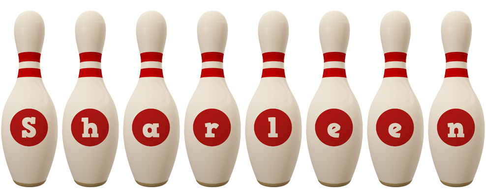 Sharleen bowling-pin logo