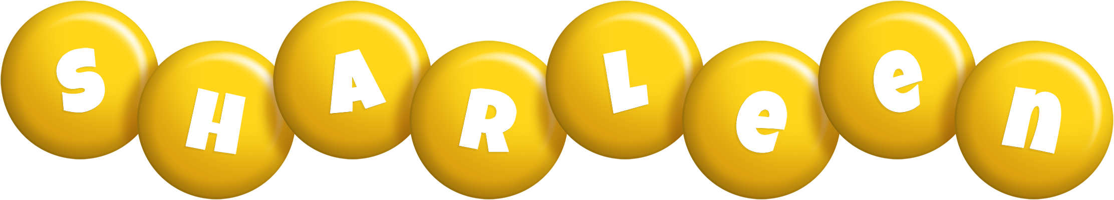Sharleen candy-yellow logo