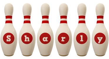 Sharly bowling-pin logo