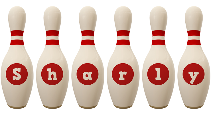 Sharly bowling-pin logo