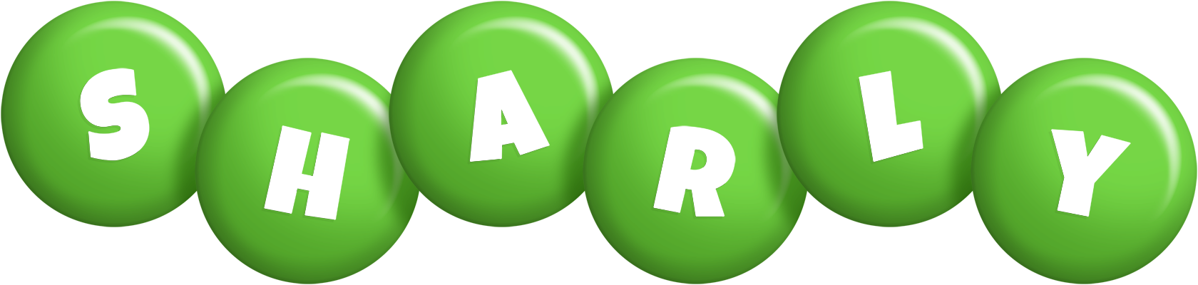 Sharly candy-green logo