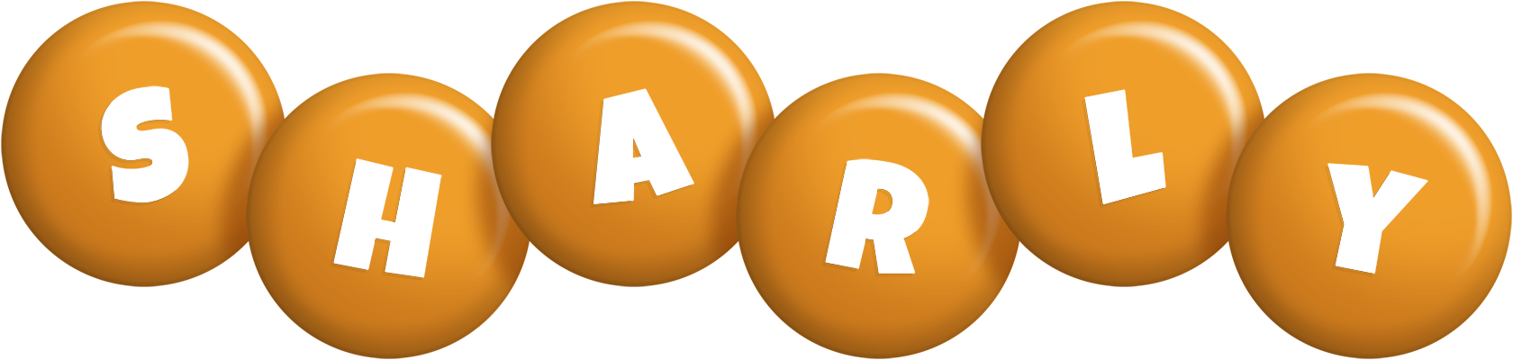 Sharly candy-orange logo